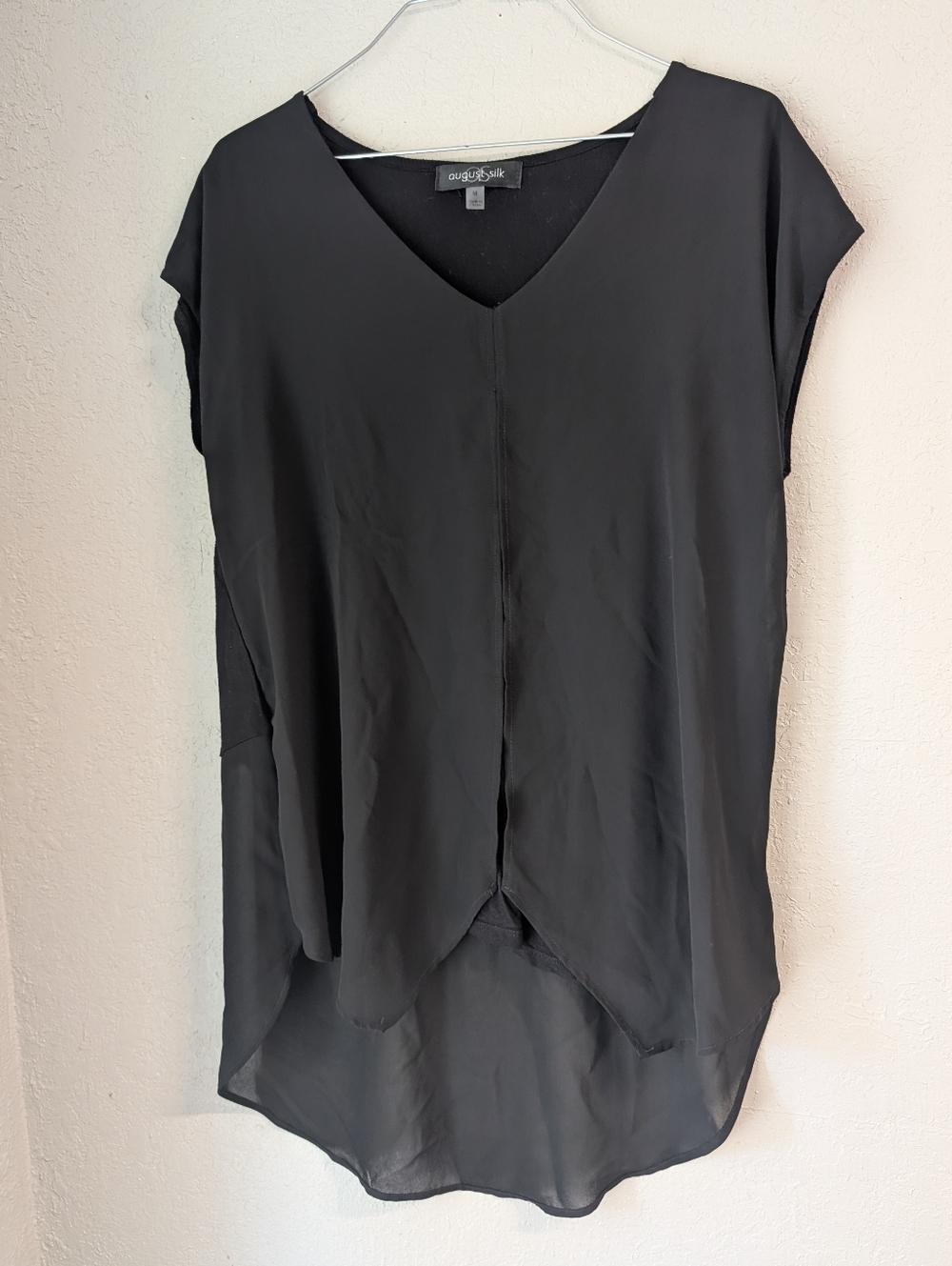 High Low Tunic Top M Black Sheer Whimsigoth Fairy Dainty Festival Goth Whimsy